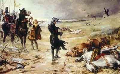 Batalla de Crecy, muerte de Juan de Luxemburgo