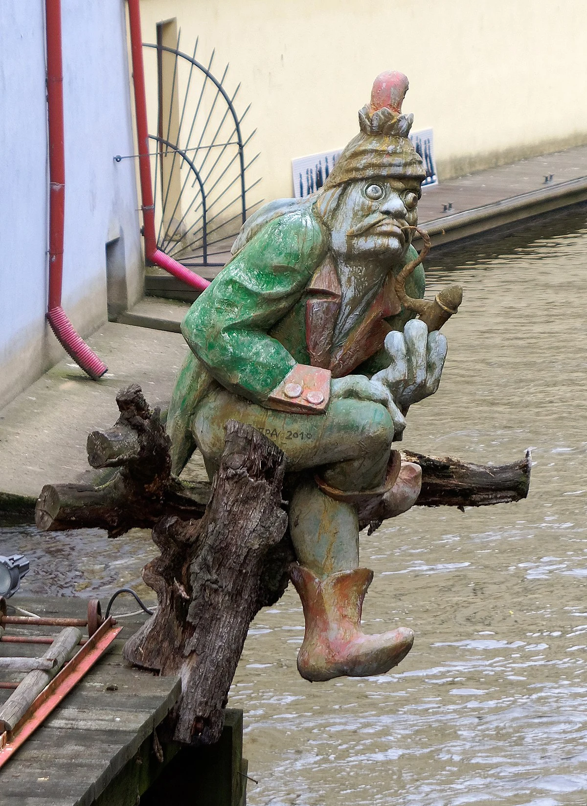 Vodník, Who is the goblin in the Lesser Town canal?